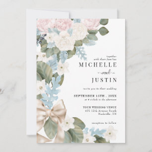 Fleurs Boho Invitations de mariage hivernal