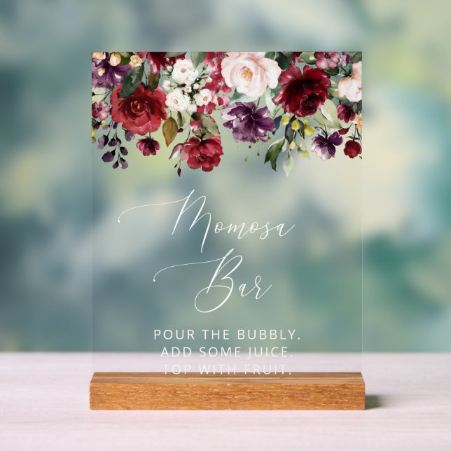 Fleurs Bourgognes, Fleurs Roses, Boho, Momosa Bar (Neutre)
