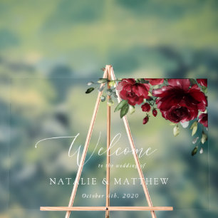 Fleurs Bourgognes, Fleurs rouges, Accueil Mariage