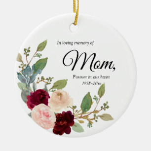 Fleurs Bourguignonnes en Mémoire de Maman Ornement