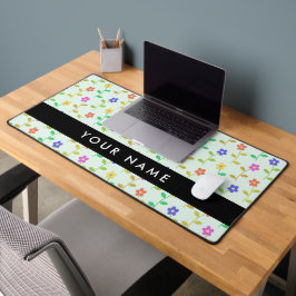 Fleurs colorées, Arrière - plan vert clair, Noir