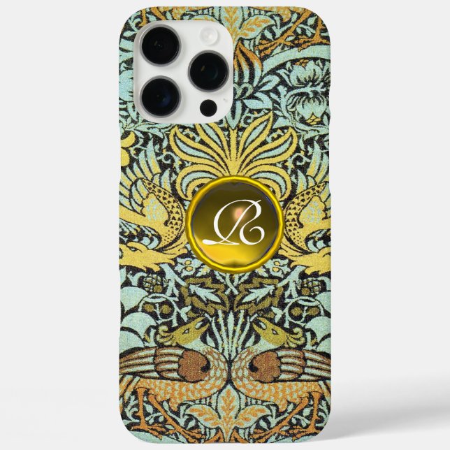 FLEURS, COQUES DE PAIX ET DRAGONS MONOGRAMME DE GE (Verso)