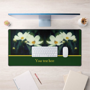 Fleurs Cosmos Blanches Avec Abeille Personnalisée