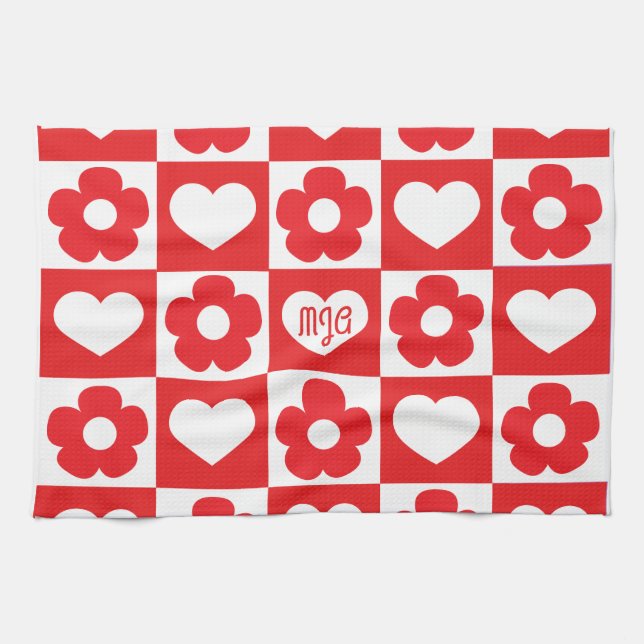 Fleurs d'amour Küchentuch (Horizontal)