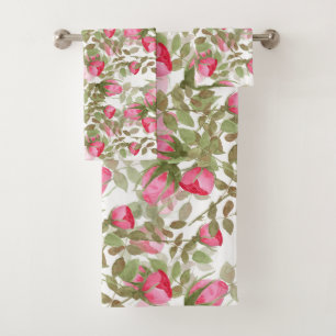 Fleurs d'aquarelle invisibles roses roses roses ro
