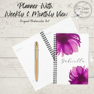 Fleurs d'aquarelle rose