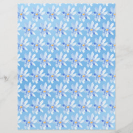 Fleurs d'aquarelle sur feuille papier à papier à p