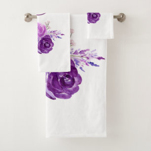 Fleurs d'aquarelle ultra violette