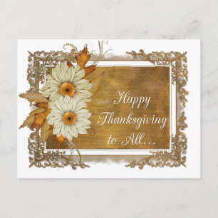 Fleurs d'automne Design 1 - Carte postale Bon than