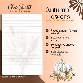 Fleurs d'automne Post-it® Notes 3M