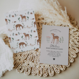 Fleurs de bois Invitation d'anniversaire