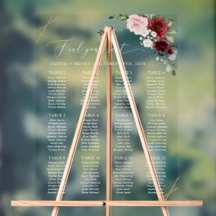 Fleurs de Bourgogne, Fleurs Roses, Plan de Table