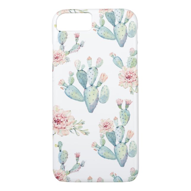 Fleurs de cactus coque iphone de téléphone cellula (Dos)