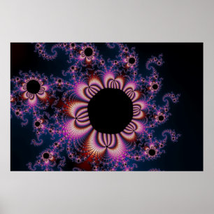 Fleurs de cactus - Poster fractal
