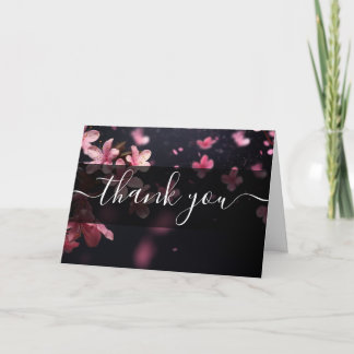 Fleurs de cerisier personnalisées Merci