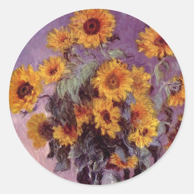 Fleurs de Claude Monet Sticker (Devant)