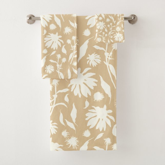 Fleurs de cône blanc élégant et moderne Beige (En situation)