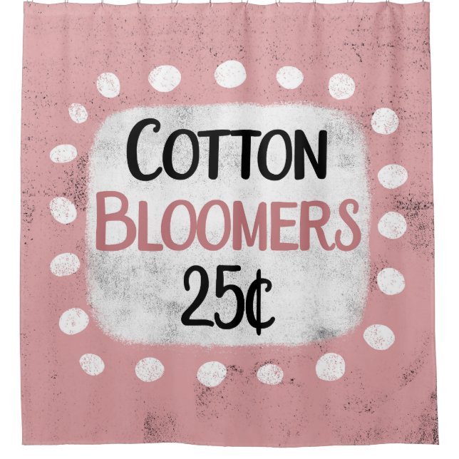 Fleurs de coton 25 Cents Rideau de douche (Devant)