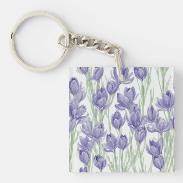 Fleurs de crocus aquarelles (Devant)