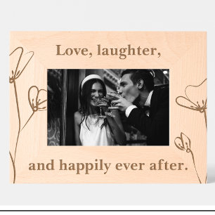 Fleurs de devis mariages Cadres en bois personnali