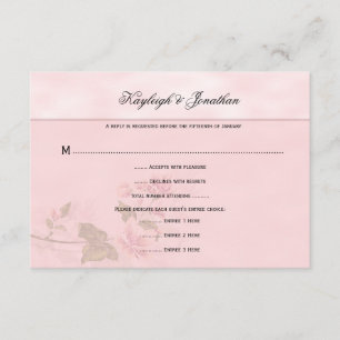 Fleurs de Dogwood rose Floral RSVP