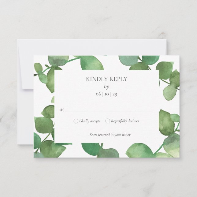 Fleurs de eucalyptus RSVP (Devant)