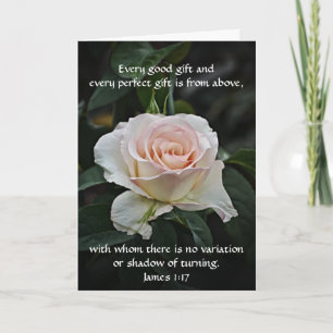 Fleurs de Foi Rose rose carte d'anniversaire