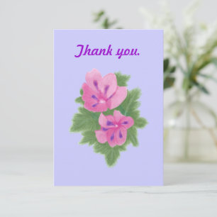 Fleurs de géraniums roses violets Mariage Merci