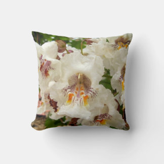 Fleurs de haricot indien Jeter Coussin