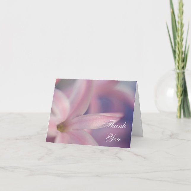 Fleurs de Hyacinth rose Mariage Bridesmaid Merci (Devant)