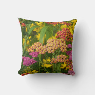 Fleurs de Jardin colorées Coussin