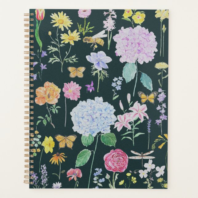fleurs de jardin peinture à l'huile (Devant)