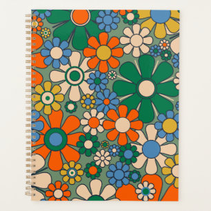 Fleurs de Jardin Rétro Super 60s les années 70 mot