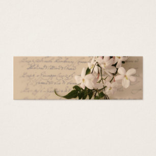 fleurs de jasmin sur l'ancien signet d'écriture m
