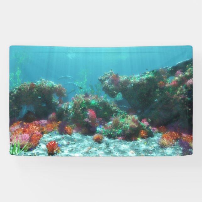 Fleurs de la bannière de la mer (Horizontal)