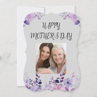 Fleurs de la Fête des Mères Carte de vacances à pl