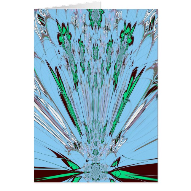 Fleurs de la sérénité : Belle Aqua Blue Floral (Devant)