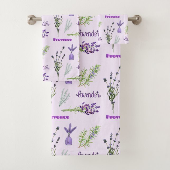 Fleurs de lavande violette et bouquets de lavande (En situation)
