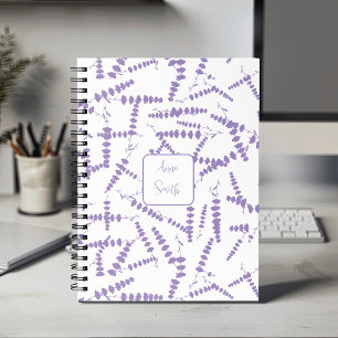 Fleurs de lavande violette _ Modèle floral Script