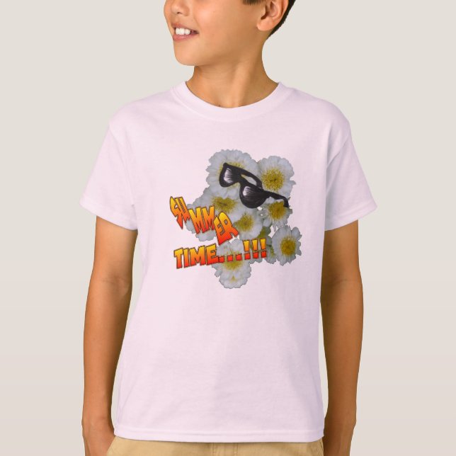 Fleurs de l'été Enfants T-shirt de base (Devant)