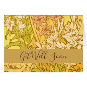 Fleurs de lys Art nouveau d'Alphonse Mucha