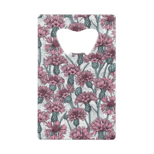 Fleurs de maïs roses, fleurs sauvages sur blanc