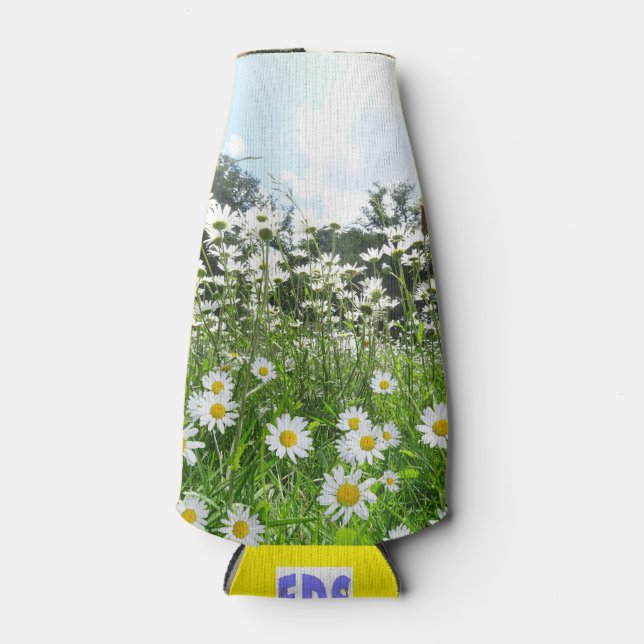Fleurs de marguerite Glacière de bouteille (Devant)