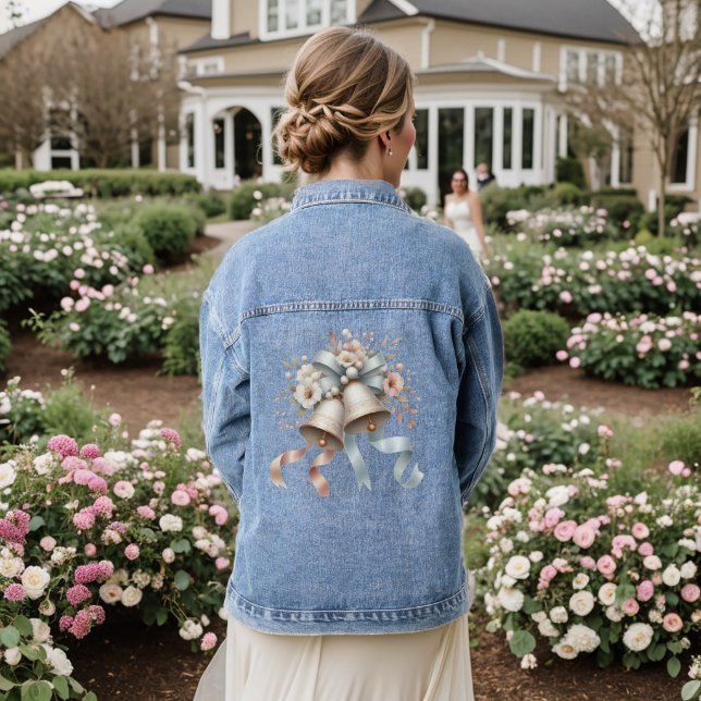 Fleurs de mariage cloches Rubans bleu rose Beau (Mariage Retour)