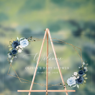 Fleurs de marine, Fleurs bleues, Baby shower d'acc