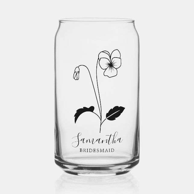 Fleurs de naissance modernes Février Cadeaux de de (Recto)