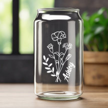 Fleurs de naissance personnalisées en janvier oeil