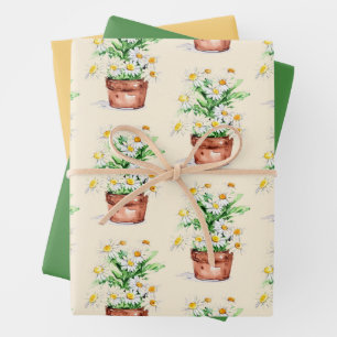 Fleurs de Pâques : Papier d'enveloppement Floral
