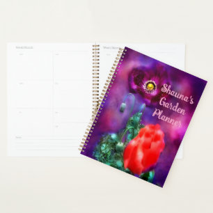 Fleurs de pavot Coral pourpre Jardin Floral