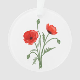 Fleurs de pavot rouges